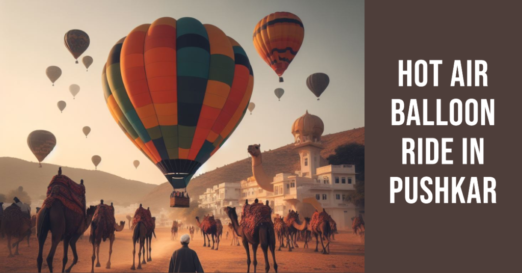 An AI art about Hot Air Balloon ride in Pushkar