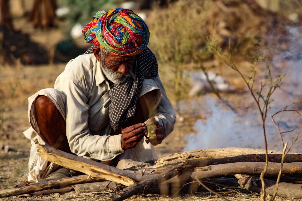 Camel owner at Pushkar Camel Fair