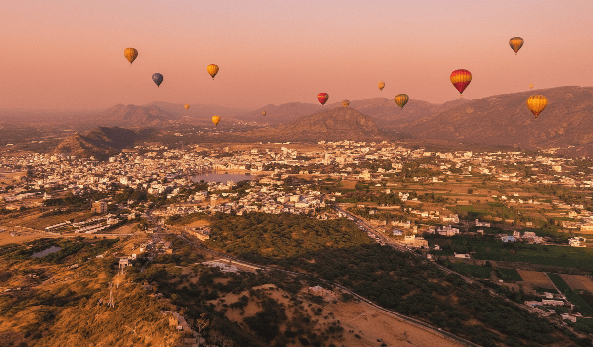 Hot Air Balloon ride in Pushkar
