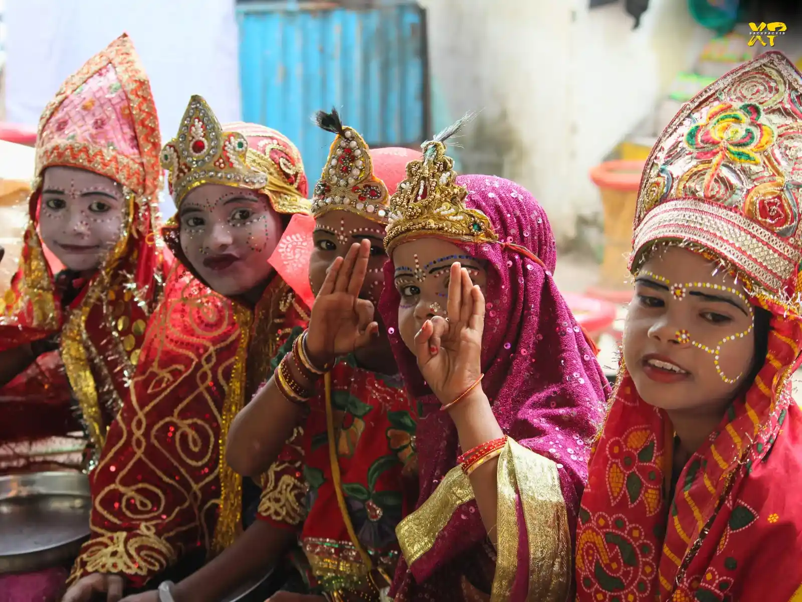 Kids as Devi in Pushkar Camel Fair